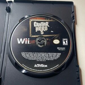 Guitar Hero 5 Nintendo Wii Game Disc‎ Only. Tested and Works!